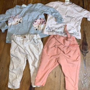 Two matching sets for baby girl.